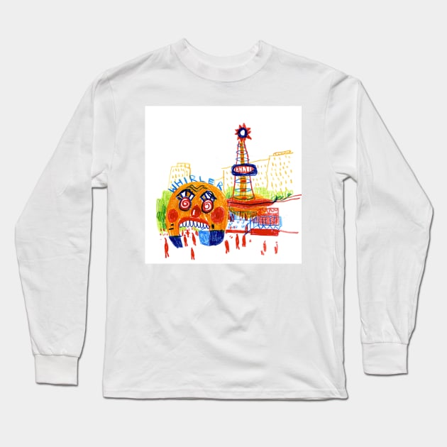 Fairground Long Sleeve T-Shirt by MARKDONNELLYILLUSTRATION